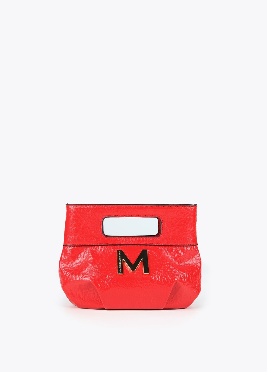 Bolsos Y Complementos | Nueva colección Bolso De Mano Frunces Rojo Lola Casademunt By Mayte