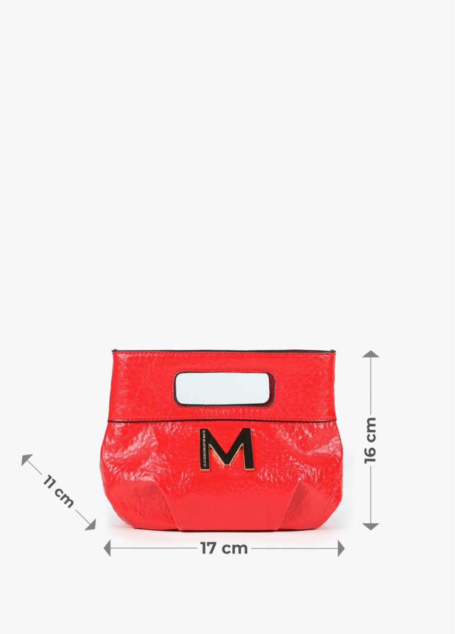 Bolsos Y Complementos | Nueva colección Bolso De Mano Frunces Rojo Lola Casademunt By Mayte