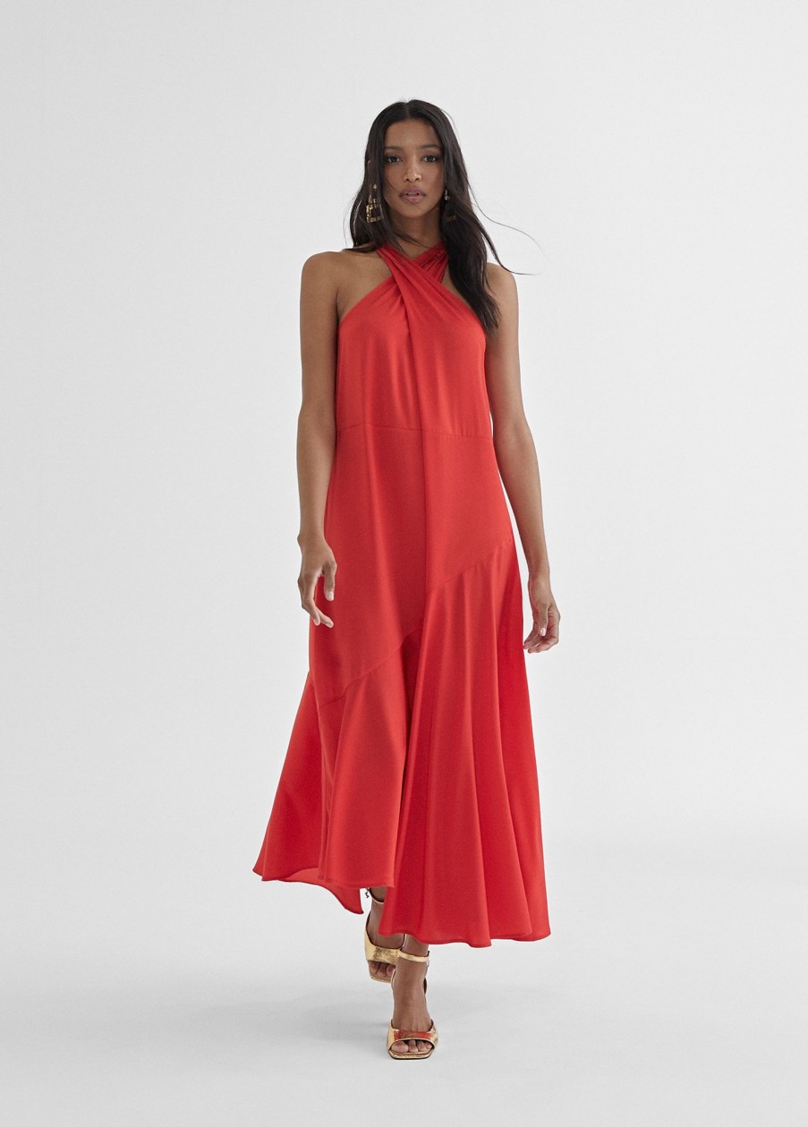 Vestidos | Lola Casademunt by MAYTE Vestido Cuello Halter Lola Casademunt By Mayte