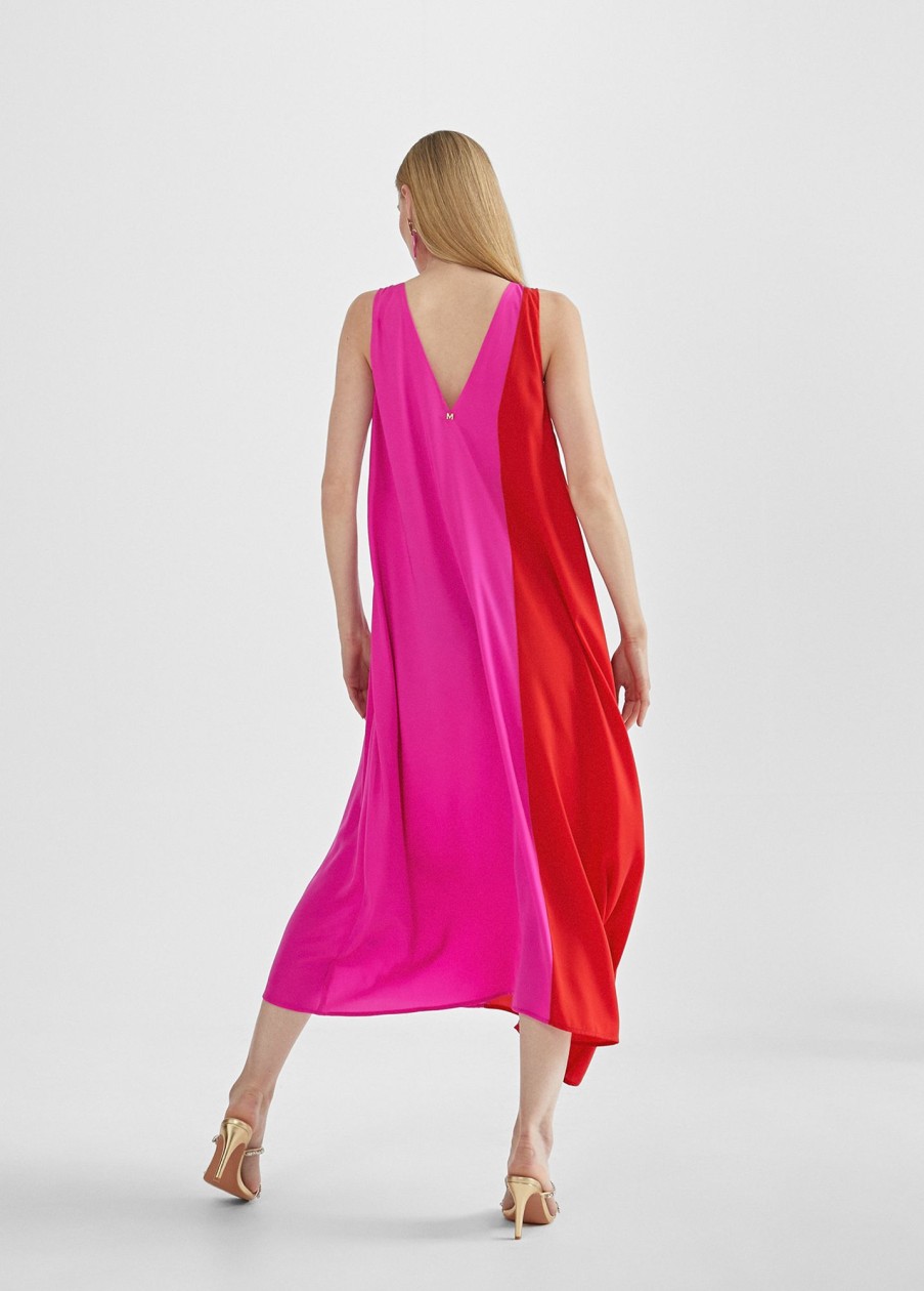 Vestidos | Lola Casademunt by MAYTE Vestido Midi Bicolor Lola Casademunt By Mayte